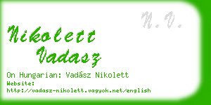 nikolett vadasz business card